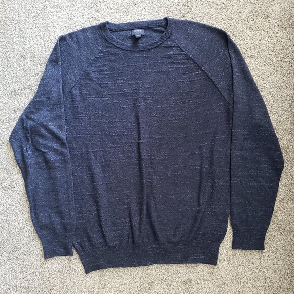 J.Crew Re-imagined Blue Variegated Sweater size Medium - Picture 1 of 11